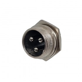 DX16F03P, 16mm 3 Pin Erkek Şase Tip Konektör