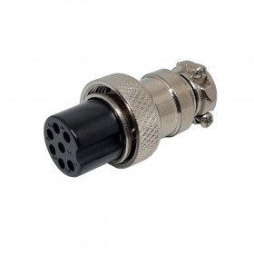 DX16F07R, 16mm 7 Pin Dişi Seyyar Konektör