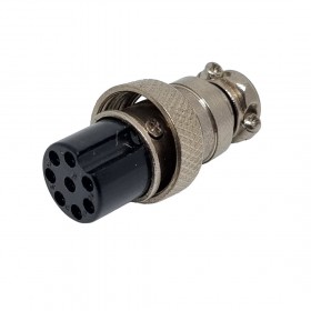 DX16F08R, 16mm 8 Pin Dişi Seyyar Konektör