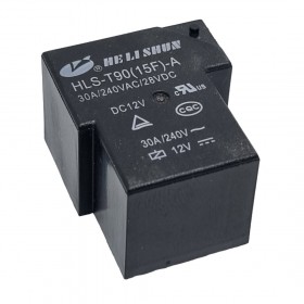HLS-T90-15F-A-DC12, 12VDC 30A SPST-NO (1 Form A) Röle
