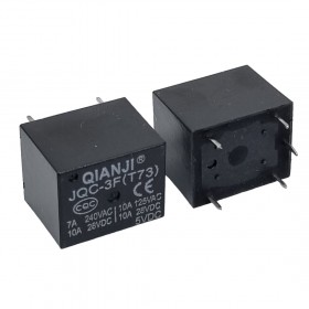 JQC-3F(T73)-1Z-5VDC, 5VDC 7A Tek Kontak Röle (5 Pin)