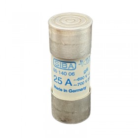 SIBA 5014006.25, 22x58mm 690V 25A gR Porselen Sigorta