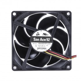 9GA0924P4J03, 92x92x25mm 24VDC 0.2A 4 Kablolu Fan