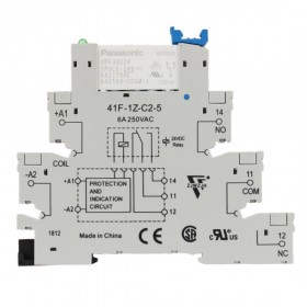 41F-1Z-C2-5 Soket + APF30224, 24VDC 6A SPDT (1 Form C) Röle