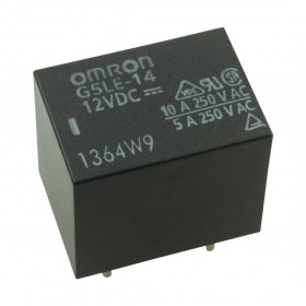 G5LE-14-DC12, 12VDC 10A SPDT (1 Form C) Röle
