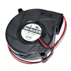 9BD12SA6-1, 76x20mm 12VDC 2 Kablolu Salyangoz Fan