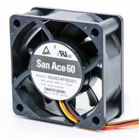 9G0624P4S001, 60x60x25mm 24VDC 0.34A 4 Kablolu Fan