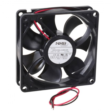 08020SA-24M-EA-00, 80x80x20mm 24VDC 0.14A 2 Kablolu Fan, 3108NL-05W-B50-P00