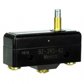 BZ-2RS-A2, 15A 250VDC SPDT ON-(OFF), OFF-(ON) Micro Switch