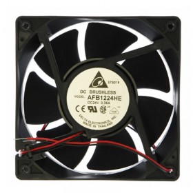 AFB1224HE, 120x120x38mm 24VDC 0.36A 2 Kablolu Fan