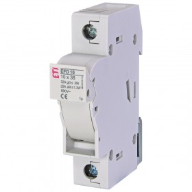 ETI 002540001, EFD 10 1P 10x38mm Ray Montaj Sigorta Yuvası