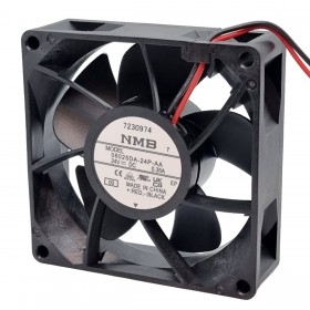 08025DA-24P-AA-00, 80x80x25mm 24VDC 0.35A 2 Kablolu Fan