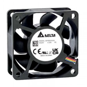 QFR0624UH-P6, 60x60x25mm 24VDC 0.33A IP68 4 Kablolu Fan
