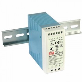 MDR-60-24, 24VDC 2.5A Ray Montaj Güç Kaynağı, Mean Well