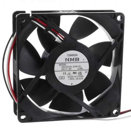 09225VA-24N-EL-00, 92x92x25mm 24VDC 3 Kablolu Fan