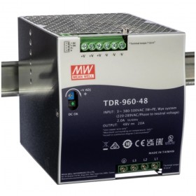 TDR-960-24, 24VDC 40A Trifaze Güç Kaynağı, Mean Well