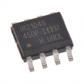 IR2104S, IR2104, 2104, Driver 600V 0.36A 2-OUT Hi/Lo Side Half Brdg Inv/Non-Inv SOIC-8, IR2104STRPBF