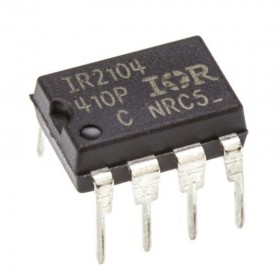 IR2104, 2104, Driver 600V 0.36A 2-OUT Hi/Lo Side Half Brdg Inv/Non-Inv DIP-8, IR2104PBF