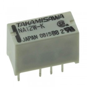 NA12W-K, 12VDC 2A DPDT (2 Form C) Çift Kontak Röle, NA-12W-K