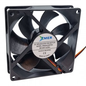 Xmer FD2492257S1, 92x92x25mm 24VDC 0.20A 3 Kablolu Fan