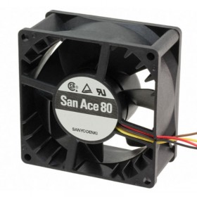 Sanyo Denki 9GV0812P1H031, 80x80x38mm 12VDC 3A 4 Kablolu Fan