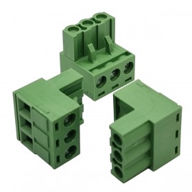 KF2EDGK-5.08-3P, 3'lü 5.08mm 90' PCB Klemens, Kablo Montaj