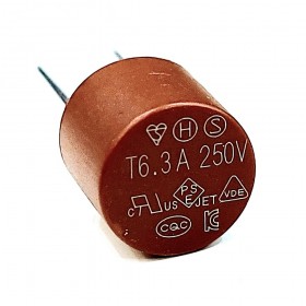 T6.3A-250V, 6.3A 250V (T) Gecikmeli Kondansatör Tip Sigorta