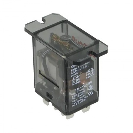 K10P-11DT5-24, 24VDC 15A DPDT (2 Form C) Röle, 5-1393144-1