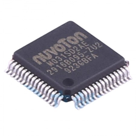 M031SD2AE, ARM® Cortex®-M0 NuMicro™ 32-Bit 48MHz 64KB (64Kx8) FLASH LQFP-64 (7x7mm) SMD Mikrodenetleyici