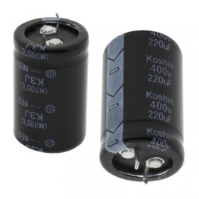 220uF 400V 25x40mm 105'C SNAP Elektrolitik Kondansatör