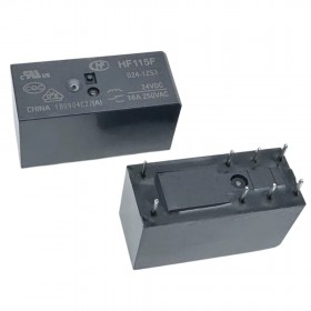 HF115F/024-1ZS3, HF115F, 24VDC 16A 8 Pin Çift Kontak Röle