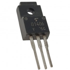 2SD1406, D1406, 1406, NPN 60V 3A Silicon Power Transistor TO-220Fa