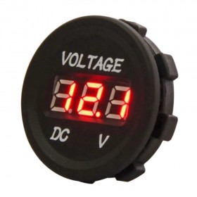 AF230D, 6~32VDC 28mm Pano Tipi Voltmetre (Kırmızı)