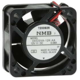 04020VA-12K-AA-00, 40x40x20mm 12VDC 0.08A 2 Kablolu Fan, 1608KL-04W-B20-L00