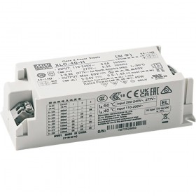 XLC-40-H-B, 600~1400mA Akım Seçilebilir 40W Sabit Güç 3in1 DIM LED Sürücü, Mean Well