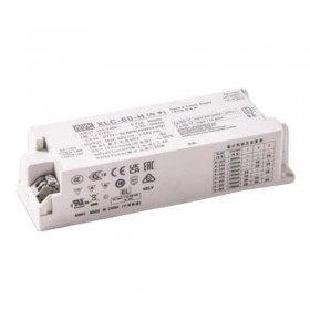 XLC-60-H, 900~1700mA Akım Seçilebilir 60W Sabit Güç LED Sürücü, Mean Well