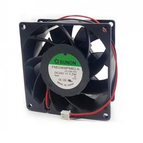 PMD2408PMB2-A(2).GN, 80x80x38mm 24VDC 7.2W 2 Kablolu Fan