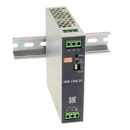 XDR-150E-48, 48VDC 3.25A Ray Montaj Güç Kaynağı, Mean Well