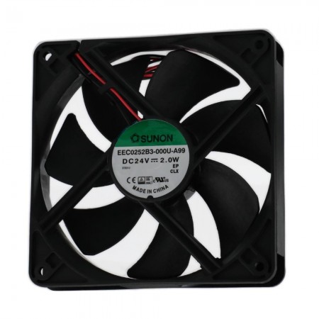 EEC0252B3-000U-A99, 120x120x25mm 24VDC 2W 2 Kablolu Fan