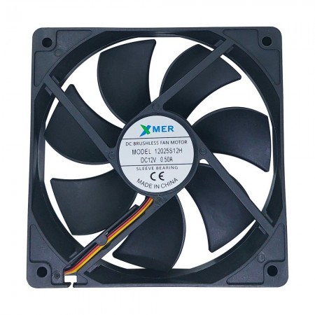 Xmer 120x120x25mm 12VDC 0.50A 3 Kablolu Fan