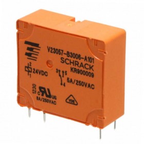 V23057-B3006-A101, 24VDC 5A SPDT (1 Form C) Röle