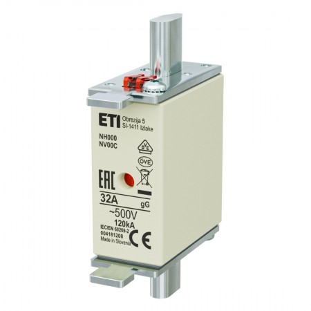 ETI 004181208, NH000 32A 500V gG Bıçaklı Sigorta