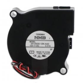 05125GS-12N-AAD-0, 51x51x25mm 12VDC 0.31A 2 Kablolu Salyangoz Fan, BM5125-04W-B50