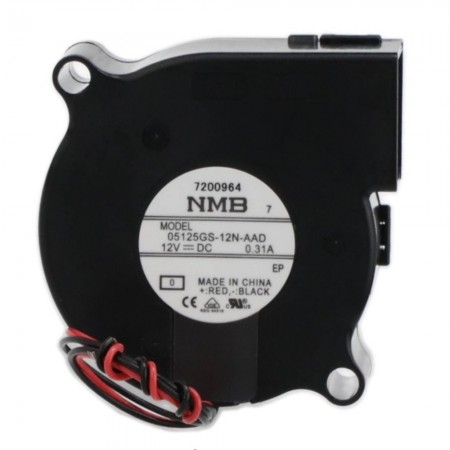 05125GS-12N-AAD-0, 51x51x25mm 12VDC 0.31A 2 Kablolu Salyangoz Fan, BM5125-04W-B50