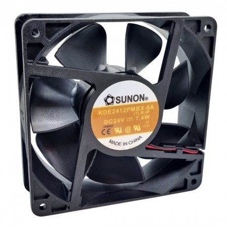 KDE2412PMBX-6A, 120x120x38mm 24VDC 7.4W 2 Kablolu Fan
