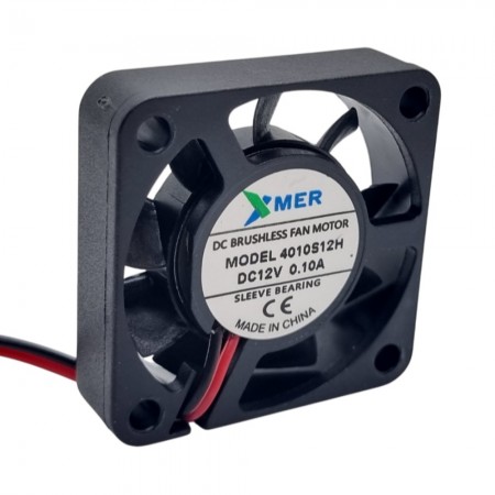 Xmer 4010S12H, 40x40x10mm 12VDC 0.10A 2 Kablolu Fan