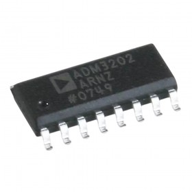 ADM3202ARNZ, ADM3202ARN, ADM3202, Dual Transmitter/Receiver RS-232 16-Pin SOIC-16