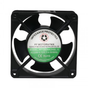 PF12038A2HBL-5, 120x120x38mm 220-240VAC 0.12/0.11A 19W 2700rpm Fan