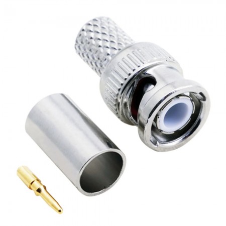 BNC104, BNC-104, BNC Erkek Sıkmalı Konektör, RG213