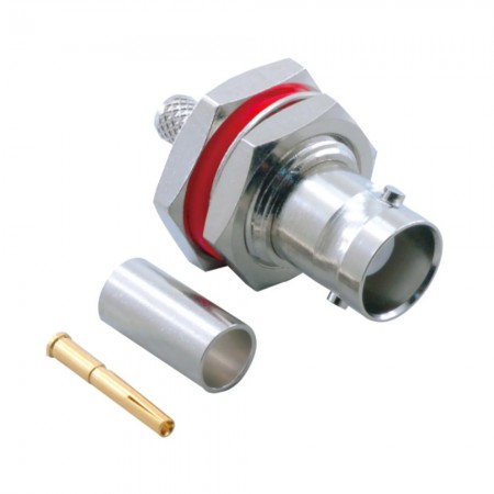 BNC209, BNC-209, BNC Dişi Şase Sıkmalı Konektör, RG58